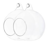 TOYANDONA 2Pcs Glass Hamster Cooling Nest House Creative Summer Hideout for Small Pets Like Guinea Pigs Hedgehogs Squirrels Durable Adorable Design for Comfortable Play Sleep