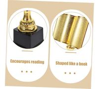 TOYANDONA 2pcs Gold Reading Trophy Book Shaped Award Cups for Reading Contest Memento Gifts for Book Lovers and Readers Competition Prize