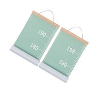 TOYANDONA 2pcs Growth Height Chart Ruler for Nursery Wall Decor Removable Wooden Measuring Height Chart with Artistic Charm for ’s Room and ’s Space