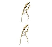 TOYANDONA 2pcs Guitar Capo Zinc Alloy Clip-tuner for Electric Guitar Tuner for Classical Essential Electric Accessory