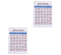 TOYANDONA 2pcs Guitar Chord Practice Chart for Students Teacher Use S Electric Guitar Chord Spectrum Guide for Basics Training