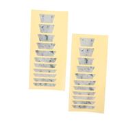 TOYANDONA 2pcs Guitar Fretboard Decals for Acoustic Electric Bass Guitars Durable Inlay Stickers with Strong Adhesive Identification for Beginner Practice and Music Learning