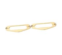 TOYANDONA 2pcs Guitar Pickup Frame Mounting for Single Coil and Flat Style Electric Guitars Accessory Golden