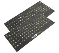TOYANDONA 2pcs Guitar Sticker Fretboard Fluency Stickers Music Accessories Easy Peel Stick Guitar Practicing Decals