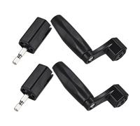 TOYANDONA 2pcs Guitar String Winder and Peg Puller Tool for Ukulele and Guitar, Portable Plastic and Metal Design, Universal Compatibility for Daily Practice and Music Creation, Black