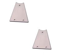 TOYANDONA 2pcs Guitar Truss Rod Cover Lightweight Metal Core Accessory Grey Finish for Easy Installation and Use for Guitar Modification and Maintenance