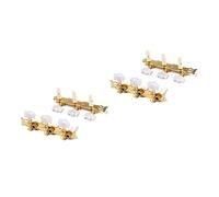 TOYANDONA 2pcs Guitar Tuner Keys Assembly for Acoustic Guitar Tuning Machine Head Gold Knobs String Tuning Pegs for Fast Fret