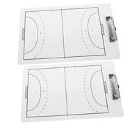 TOYANDONA 2pcs Handball Tactical Board Dry Erase Clipboard Durable Marker Board for Match Training Supplies