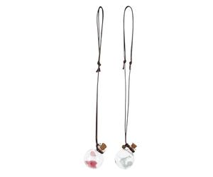 TOYANDONA 2pcs Hanging Perfume Bottle Pendants for Car Decoration, Glass Material with Contemporary Design, for Bathroom and Kitchen, Create Romantic Atmosphere and Freshen Air
