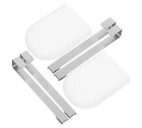 TOYANDONA 2pcs Hanging Toilet Tank Tablet Holder for Bathroom Cleaner, 7.39x2.63x0.83in Plastic Bracket Compatible with Standard Toilet Tanks, Prevents Dissolved Residue and Limescale