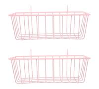 TOYANDONA 2pcs Hay Dispenser Bunny Hay Holder Stand Metal Iron Stable Installation Versatile Placement Pink for Indoor Cages on The Go