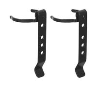 TOYANDONA 2pcs Heavy Duty Black Iron Flashlight Belt Clip with Quick Release Structure for One-handed Mounting and Removal, Universal Waist Clip for Camping, Hiking and Inspection Tasks