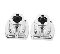 TOYANDONA 2pcs Heavy Duty Drum Throne Base Plate for Drum Mount Stand Bracket Holder Cymbal Clamp