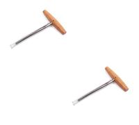 TOYANDONA 2pcs Heavy Duty Pin Hole T-handle Tapered Bridge Pin Hole for Guitar Bridge Woodworking Tools