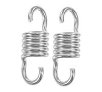 TOYANDONA 2pcs Heavy Duty Stainless Steel Hammock Chair Spring Hooks Galvanized Suspension Hardware for Porch Patio Swings Effortless Installation High Weight Capacity Ceiling Mount Kit