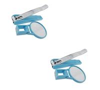 TOYANDONA 2pcs Heavy Duty Toenail Clippers Nail Tools Care Suit Magnifying Glass for Ingrown Toenail Clipping