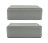 TOYANDONA 2Pcs High Density Eva Yoga Blocks Skidproof Exercise Cushions for Enhanced Support and Balance Yoga Accessories for Beginners and Advanced Practitioners Grey