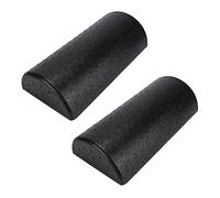 TOYANDONA 2pcs High Density Yoga Column Rollers for Muscle Relief Comfort Durability for Yoga Weight Training Bodybuilding Semicircular Design for Massage
