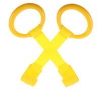 TOYANDONA 2pcs Infant Crib Pull Rings Baby Bed Stand up Rings for Toddler Walking Learning Exercise Arm Strength with Easy to Carry Plastic and Webbing Design