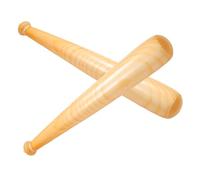 TOYANDONA 2pcs Inflatable Baseball Bat PVC Wood Grain Design Soft Blow Up for Safe Play Compact Storage Party Supplies and Sports Theme Favors