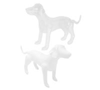 TOYANDONA 2Pcs Inflatable Dog Model PVC Blow Up Puppy Figures for Dog Apparel Display for Showcasing Pet Clothing and Training