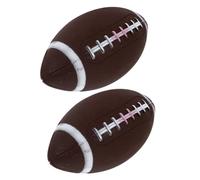 TOYANDONA 2Pcs Inflatable Rugby Balls for Training and Outdoor Sports Soft Material with High Grade Inner for Safe Practice and Muscle Memory Development