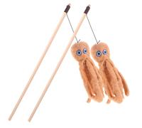 TOYANDONA 2Pcs Interactive Cat Teaser for Indoor Cats Plush Octopus Design Fun Kitten Plaything to Engage and Exercise Your Feline Friend