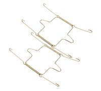 TOYANDONA 2pcs Invisible U-Shaped Spring Plate Hangers Stainless Steel Plate Holders for Wall Display No-Drill Installation Strong Load-Bearing Anti-Slip Dish Mounts for Kitchen and Home