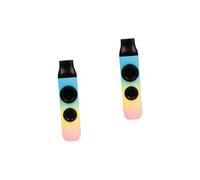 TOYANDONA 2pcs Kazoo Musical Instrument for Boys and Girls Easy to Learn Kazoo Bright Colors for Guitar and Ukulele Accompaniment Safe and Fun for All Ages