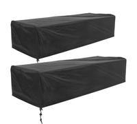 TOYANDONA 2pcs Keyboard Dust Cover: 61 Key Stretchable Piano Top Protector - Breathable Dustproof Cloth - Universal for Electronic Pianos Digital Keyboards
