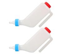 TOYANDONA 2pcs Lamb Bottle Feeder Hanging Milk Dispenser for Small Livestock Sheep Calves Goats Pet Feeding with Easy-clean Design and High Capacity