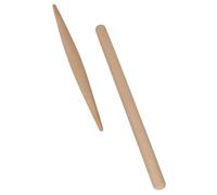 TOYANDONA 2pcs Large Beech Wood Rolling Pins for Dough and Pastry Baking, Non-Painted Wooden Kitchen Rolling Pin Set with Tapered and Rounded Ends, for Home Baking and Pasta Preparation