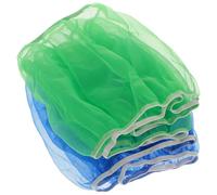 TOYANDONA 2pcs Large Bird Cage Covers Mesh Net Dustproof Bird Mesh Cover with Green and Blue Printed Fabric for Parakeet Suitable for Indoor Birdcages