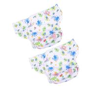 TOYANDONA 2pcs Large Washable Adult Diapers with Adjustable Snap Closure Breathable and Leakproof Incontinence Pants for Elderly Women Stylish Print Design for Daily Use