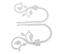 TOYANDONA 2pcs Leaf-shaped Metal Curtain Holdbacks Wall-mounted Curtain Tie Backs for Drapes Window Decor Handmade Artisanal Hooks for Home Makeovers