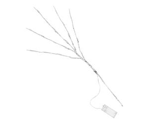 TOYANDONA 2pcs LED Tree Branch Lights for Home Decor, Silver Vase Decorative Warm White 20-led Battery-operated Photo Props Indoor Seasonal Lighting