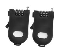 TOYANDONA 2pcs Lightweight Retractable Cable Bike Lock for Mountain Road Scooters Durable Theft Wire Security Lock for Daily Rider Use