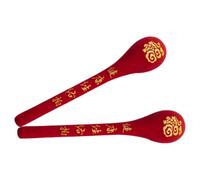 TOYANDONA 2pcs Manual Handheld Massage Hammer for Body Relaxation High Elastic Latex Memory Foam and Flannel, Nonabrasive Long Massage Tool for Daily Home Use and Unblocking Meridians