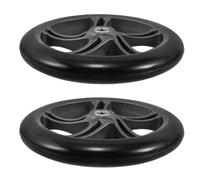 TOYANDONA 2pcs Manual Wheelchair Pu Tire Replacement Wheels 8inch 200mm Pp Pu Silent Rolling Anti-slip Universal for Walkers and Manual Transport Wheelchairs