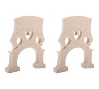 TOYANDONA 2pcs Maple Cello Bridge Replacement Parts for Professional Cello Players Beige Wood Material Easy to Carry for Learning and Practicing