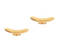 TOYANDONA 2pcs Metal Banjo Armrest Replacement Golden Single Screw Mirror Accessory for Vintage Banjos and Guitar Repair
