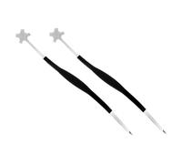 TOYANDONA 2pcs Metal Cello Sound Post Tool for Insert and Adjust Sound Post Position with Simple Design, Silver Finish, Suitable for Cello and Violin Players and Luthiers