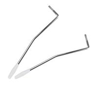 TOYANDONA 2pcs Metal Electric Guitar Tremolo Arm Thread Bar White Caps, Single Threaded Tremolo Arm for Electric Guitar System Accessories
