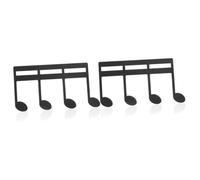 TOYANDONA 2pcs Metal Music Book Clip Portable Sheet Music Holder for Musicians Compact Design for Piano Guitar Metal Construction for Sheet Recipes Note Shape