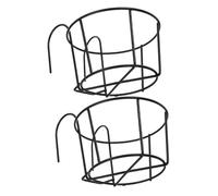 TOYANDONA 2pcs Metal Rabbit Hay Feeder Hanging Hay Rack for Indoor Cage Feeder for Small Animals