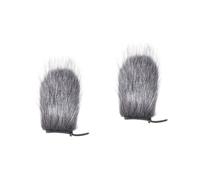 TOYANDONA 2pcs Mic Windscreen Wind Cover Microphone Furry Windscreen Muff Outdoor Wind Shield Fur Pop Filter
