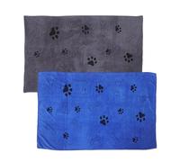 TOYANDONA 2pcs Microfiber Pet Bath Towels 40x25.6 Inches Quick Drying Ultra-absorbent Dog and Cat Towels for Home Bathing and Grooming Oversized Portable Pet