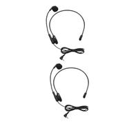 TOYANDONA 2pcs Microphone Headset for Live Performance Singing Classroom Teaching Wired Headworn Mic for Speaking