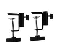 TOYANDONA 2pcs Microphone Table Mounting Clamp Desktop Mic Stand Holder for Securely Supporting Boom Arms and Microphones Flat