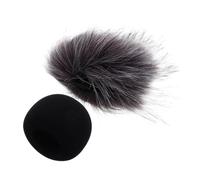 TOYANDONA 2pcs Microphone Windscreen Protective Cover Furry Sponge Wind Muff for Zoom Recorder for Studio Broadcast and Karaoke Use Soft Durable Design